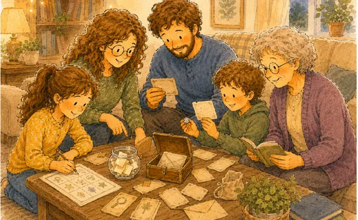 The Hidden Treasure of Home family activity artwork